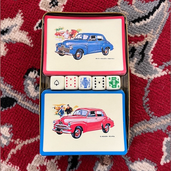 The Early Holden Series 2 Sets of Playing Cards with 5 Poker Dice - Picture 2 of 11